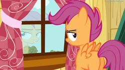 Size: 1920x1080 | Tagged: explicit, artist:tg, scootaloo, anus, clubhouse, crusaders clubhouse, edit, edited screencap, female, foalcon, g4, imported from derpibooru, nude edit, nudity, ponut, screencap, smiling, solo, solo female, vagina