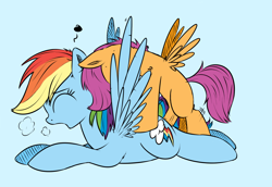 Size: 1000x687 | Tagged: explicit, artist:xioade, rainbow dash, scootaloo, dashsub, doggy style, eyes closed, female, femdom, femsub, floppy ears, foalcon, foaldom, from behind, futa, futa on female, futa scootaloo, g4, heart, hidden face, imported from derpibooru, intersex, nudity, open mouth, panting, penis, scootadom, sex, ship:scootadash, shipping, simple background, submissive, wingboner