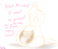 Size: 850x717 | Tagged: questionable, artist:lamia, abomination, anatomically incorrect, baby, baby pony, babycon, female, fetus, fetuscon, filly, foal, foalcon, g4, horn, imported from derpibooru, inception, lamia did it again, pony, pregception, pregnant, pumpkin cake, the most wrong, unicorn, wat, why, wtf, x-ray