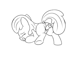 Size: 2400x1800 | Tagged: explicit, artist:dtcx97, apple bloom, anus, blank flank, clitoris, dock, earth pony, eyes closed, female, filly, foal, foalcon, g4, gritted teeth, imported from derpibooru, insertion, lineart, masturbation, monochrome, nudity, pony, presenting, sex toy, sketch, solo, solo female, underhoof, vagina, vaginal insertion, vibrator, vulva