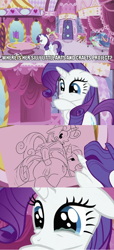 Size: 635x1389 | Tagged: explicit, artist:xioade, rarity, sweetie belle, anal, anus, clitoris, collar, comic, dialogue, dildo, drool, edit, edited screencap, female, floppy ears, foalcon, g4, hooves, horn, imported from derpibooru, incest, leash, lesbian, mare, meme, my little pony: friendship is magic, nudity, open mouth, pony, raised tail, raricest, screencap, screencap comic, sex, sex toy, ship:raribelle, shipping, sisterhooves social, strapon, sweetie belle's project, tail, teary eyes, underhoof, unicorn, vagina, vulva, vulvar winking
