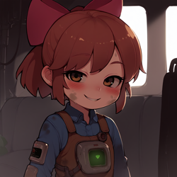 Size: 1024x1024 | Tagged: safe, apple bloom, /jdb/, ai generated, banned from derpibooru, fallout, female, human, humanized, imported from twibooru, lolicon, underage
