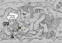 Size: 1000x691 | Tagged: explicit, artist:smudge proof, spike, oc, oc:thunder ring, age difference, big macintosh, commission, crotchboobs, cute, cutest clopping sounds ever, derpy hooves, earth pony, female, filly, foal, foalcon, g4, grayscale, imported from derpibooru, male, masturbation, monochrome, nipples, nudity, outdoor sex, partial color, penis, picnic, pipsqueak, plushie, plushophilia, pony, public, smarty pants, stallion, stallion on filly, straight, sub-electron amplifier, talespin, teats, vaginal, voyeur, voyeurism, wingding eyes