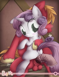 Size: 762x992 | Tagged: explicit, artist:sip, sweetie belle, big macintosh, buy me, cowgirl position, earth pony, foalcon, g4, grinding, imported from derpibooru, intercrural sex, male, nudity, penis, pony, sex, ship:sweetiemac, sitting, stallion, straight, underhoof