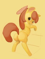 Size: 687x900 | Tagged: explicit, artist:php91, apple bloom, blank flank, dead source, earth pony, female, filly, foal, foalcon, g4, imported from derpibooru, looking at you, nudity, pony, solo, solo female, vulva