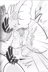 Size: 1278x1925 | Tagged: explicit, artist:kmart0614, fluttershy, spike, comic, cum, doujin, dragon, female, foalcon, g4, imported from derpibooru, japanese, male, monochrome, nudity, penis, sex, ship:flutterspike, shipping, straight, vagina