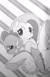 Size: 1654x2526 | Tagged: explicit, artist:kmart0614, fluttershy, spike, comic:dragonshy, comic, doujin, dragon, female, foalcon, g4, ichiba, imported from derpibooru, interspecies, male, monochrome, sex, ship:flutterspike, shipping, straight, vaginal secretions