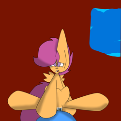 Size: 6500x6500 | Tagged: explicit, artist:chubbysonicfan, scootaloo, oc, abdominal bulge, absurd resolution, cum, foalcon, g4, imported from derpibooru, sex, wings