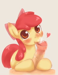 Size: 780x1000 | Tagged: explicit, artist:rigi, apple bloom, biting, blushing, cock worship, cute, cute porn, female, female focus, filly, foal, foalcon, foreskin, foreskin play, g4, heart, human, human male, human male on filly, human on pony action, human penis, imported from derpibooru, interspecies, male, mouth hold, nudity, penis, penis biting, pony, solo focus, straight
