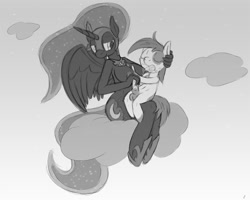 Size: 1000x800 | Tagged: explicit, artist:tg-0, anthro, breastfeeding, breasts, cloud, cute, cute porn, female, foalcon, g4, grayscale, handjob, imported from derpibooru, lactation, male, milk, monochrome, nicemare moon, nightmare moon, nipples, nudity, nursing handjob, penis, pipsqueak, ship:lunapip, ship:pipmoon, straight, straight shota, suckling