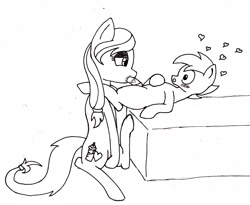 Size: 2089x1717 | Tagged: explicit, artist:dreamwire, button mash, oc, oc:cream heart, blowjob, blushing, colt, earth pony, earth pony oc, female, foal, foalcon, g4, heart, imported from derpibooru, incest, male, mare, masturbation, monochrome, mother and child, mother and son, nudity, oral, penis, pony, rubbing, sex, shipping, straight, straight shota