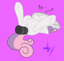Size: 918x866 | Tagged: explicit, artist:mostazathy, sweetie belle, anal, arched back, female, foal, foalcon, g4, imported from derpibooru, insertion, large insertion, legs in air, male, nudity, sex, straight, underhoof, vagina