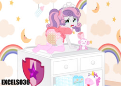 Size: 935x662 | Tagged: questionable, artist:excelso36, sweetie belle, banned from derpibooru, diaper, diaper fetish, female, fetish, human, humanized, imported from twibooru, lolicon, underage, urine, watersports