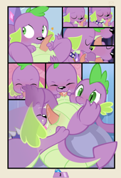 Size: 2043x2997 | Tagged: explicit, artist:tricksta, spike, analingus, analingus on male, bestiality, blowjob, canine penis, cloaca, comic, cum, cumming, dog, doggy dragondox, duality, equestria girls, foalcon, g4, gay, imported from derpibooru, interspecies, interspecies selfcest, male, male on male analingus, nudity, oral, orgasm, penis, selfcest, sex, ship:spikespike, spike the dog, spikelove comic