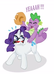 Size: 2450x3357 | Tagged: explicit, artist:teddytalktome, rarity, spike, age difference, bit, bridle, dragon, female, foalcon, g4, hat, imported from derpibooru, male, pony, rodeo, sex, ship:sparity, shipping, straight