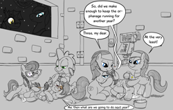 Size: 2750x1753 | Tagged: explicit, artist:smudge proof, princess luna, silver spoon, spike, oc, oc:thunder ring, aftersex, aloe, bat pony, bathing, bisexual, biting, charity, crotchboobs, cum, foalcon, g4, gay, imported from derpibooru, lotus blossom, male, nipples, nudity, penis, pipsqueak, pony, royal guard, ship:spikequeak, shipping, sponge bath, straight