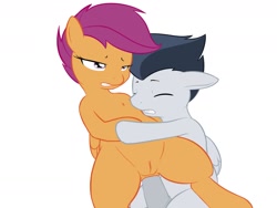 Size: 1280x960 | Tagged: explicit, artist:vulapa, scootaloo, anal, anus, chest fluff, colt, colt on filly, female, filly, foal, foalcon, g4, imported from derpibooru, male, nudity, penis, pony, pony on pony action, reverse foalcon, rumble, sex, ship:rumbloo, straight, vagina
