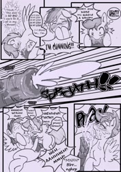 Size: 1240x1748 | Tagged: explicit, artist:anibaruthecat, rainbow dash, scootaloo, comic:cuddle clouds, blowjob, butt, comic, cum, cum in mouth, cumming, deepthroat, facial, female, filly, foal, foalcon, futa, futa on female, futa rainbow dash, g4, imported from derpibooru, intersex, moaning, moaning in pleasure, nudity, oral, orgasm, pegasus, penis, plot, pony, puffy cheeks, sex, ship:scootadash, shipping, taste the rainbow