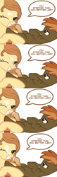 Size: 716x2216 | Tagged: explicit, artist:tiarawhy, button mash, oc, oc:cream heart, age difference, button mash's milf quest, button's adventures, canon x oc, colt, comic, earth pony, earth pony oc, female, foal, foalcon, g4, imported from derpibooru, incest, male, mare, mare on colt, mother and child, mother and son, pony, ship:buttoncest, show accurate, show accurate porn, straight, straight shota