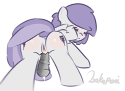 Size: 2274x1646 | Tagged: explicit, artist:bakaponi, anus, background pony, blushing, butt, cute, eyes closed, female, filly, foal, foalcon, futa, futa filly, futa tornado bolt, g4, herm, imported from derpibooru, intersex, nudity, pegasus, penis, pony, simple background, solo, solo futa, tornado bolt, tornado butt, tornadorable, vulva, white background