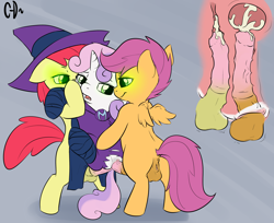 Size: 2450x2000 | Tagged: explicit, artist:atrolux, apple bloom, scootaloo, sweetie belle, anal, anus, balls, balls deep, bedroom eyes, bipedal, cervical contact, cervix, clothed sex, clothes, cmc threesome, creampie, cum, cum in uterus, cumming, cutie mark crusaders, double penetration, dubious consent, earth pony, female, filly, floppy ears, foal, foalcon, from behind, from front, futa, futa apple bloom, futa on female, futa on filly, futa scootaloo, g4, glowing eyes, group sex, herm, horsecock, imported from derpibooru, internal cumshot, intersex, large penetration, mind control, multiple penetration, nudity, open mouth, pegasus, penetration, penis, pony, restrained, sex, smiling, spread legs, spreading, sweetie do well, threesome, unicorn, uterus, vagina, vaginal, vulva, wardrobe malfunction, x-ray
