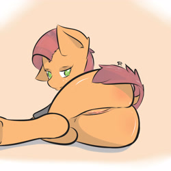Size: 4500x4500 | Tagged: explicit, artist:srogerss1, babs seed, absurd resolution, butt, clothes, female, foalcon, g4, imported from derpibooru, nudity, plot, solo, solo female, vulva