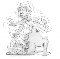 Size: 1036x1023 | Tagged: explicit, artist:bigdad, rarity, spike, banned from derpibooru, big penis, creampie, cum, female, grayscale, human, human on pony action, humanized, imported from twibooru, interspecies, magic, mare, monochrome, nudity, one eye closed, open mouth, penis, pony, sex, shotacon, simple background, smiling, straight, straight shota, telekinesis, underage, unicorn, white background