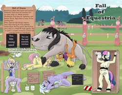 Size: 4552x3525 | Tagged: explicit, grimdark, artist:smudge proof, fluttershy, anal, anal insertion, anal thlut, anthro, armpits, ass, belly riding, bestiality, body writing, bon bon, bondage, bound together, breasts, breeding, broken rape victim, butt, buttplug, cloudchaser, collar, dead source, dinky hooves, drama, earth pony, fall of equestria, female, femsub, flutterzoo, foalcon, fucking machine, g4, humiliation, implied twist, imported from derpibooru, insertion, machine, male, maledom, mare, ms. harshwhinny, nipples, nudity, outdoor sex, outdoors, pegasus, pregnant, public humiliation, rape, rape pregnancy, sex, sex slave, sex toy, size difference, slave, straight, submissive, sweetie drops, unicorn, vaginal insertion, vulgar, vulva, war beast, wing sleeves