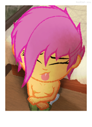 Size: 437x599 | Tagged: explicit, artist:realdash, scootaloo, series:time is all we have, banned from derpibooru, bed, blushing, breasts, clothes, cute, cute porn, cutealoo, equestria girls, eyes closed, female, happy, human, humanized, imported from twibooru, kneeling, lolicon, long hair, magma studio, messy hair, pants, partial nudity, smiling, socks, solo, text, tongue out, topless, underage