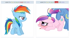 Size: 1376x726 | Tagged: explicit, artist:serenawyr, artist:the smiling pony, rainbow dash, ahegao, ass up, blushing, bow, doggy style, edit, exploitable meme, face down ass up, female, filly, filly rainbow dash, floppy ears, foal, foalcon, from behind, g4, grin, happy sex, imported from derpibooru, juxtaposition, juxtaposition win, male, meme, my little pony: friendship is magic, night light, night light gets all the mares, nudity, open mouth, pegasus, penis, pony, princess cadance, sex, ship:nightdance, shipping, show accurate, show accurate porn, simple background, smiling, spread wings, straight, teen princess cadance, the cutie mark chronicles, tongue out, vector, wingboner, wings, younger