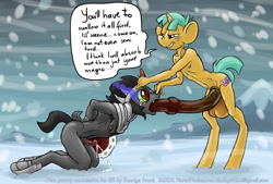 Size: 1800x1216 | Tagged: explicit, artist:smudge proof, anthro, armpit hair, balls, big balls, blizzard, blowjob, commission, crying, deepthroat, dialogue, erotic asphyxiation, gay, gaydom, horsecock, humiliation, imported from twibooru, impossibly large balls, impossibly large penis, king sombra, kneeling, male, maledom, malesub, nudity, oral, orgasm, penis, pubic hair, sex, shotacon, show accurate clothing, size difference, sketch, small penis humiliation, snails, snakecock, snambra, snow, snowfall, sombra eyes, source needed, spontaneous orgasm, submissive, the frozen north, underage, unguligrade anthro, useless source url