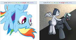 Size: 520x279 | Tagged: explicit, rainbow dash, age difference, anal, balls, brother, brothers, butt, colt, colt on stallion, exploitable meme, foal, foalcon, g4, gay, genitals, imported from derpibooru, incest, juxtaposition, juxtaposition win, male, nudity, pegasus, plot, pony, pony on pony action, reverse foalcon, rumble, sex, ship:rumblelane, sibling incest, siblings, stallion, thunderlane