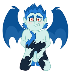 Size: 744x753 | Tagged: explicit, artist:kog, banned from derpibooru, demon, equestria girls, imported from twibooru, incubus, male, nudity, palindrome get, penis, shotacon, simple background, snips, solo, solo male, underage, white background