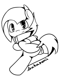Size: 1394x1755 | Tagged: explicit, artist:bakaponi, babs seed, collar, female, foalcon, g4, imported from derpibooru, monochrome, nudity, solo, solo female, vulva