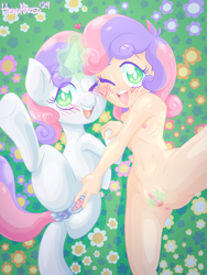 Size: 2400x3200 | Tagged: explicit, artist:headhazed, sweetie belle, banned from derpibooru, female, foalcon, human, humanized, imported from twibooru, lolicon, magic, magical stimulation, self ponidox, selfcest, shipping, underage, unicorn