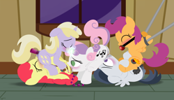 Size: 5600x3200 | Tagged: explicit, artist:dtcx97, apple bloom, scootaloo, sweetie belle, absurd resolution, alternate cutie mark, anal beads, anal insertion, anal-vaginal orgasm, anus, ballgag, balls, bisexual, bisexual female, blushing, bondage, buttplug, colt, colt on filly, cunnilingus, cutie mark crusaders, dinky hooves, earth pony, faceful of ass, facesitting, female, filly, filly on filly, foal, foal orgy, foalcon, g4, gag, group sex, horn, horngasm, hornjob, imported from derpibooru, insertion, lesbian, male, nudity, oral, orgasm, orgy, penetration, penis, pony, pony on pony action, reverse foalcon, rumble, sex, sex toy, straight, tremble spikes, trembling, vaginal, vaginal orgasm, vaginal secretions, vibrator, vulva, wall of tags