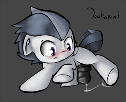 Size: 900x732 | Tagged: explicit, artist:bakaponi, cute, cute porn, foal, foalcon, g4, genitals, horsecock, imported from derpibooru, male, nudity, pegasus, penis, pony, precum, rumble, rumblebetes, simple background, solo, solo male