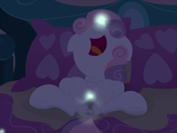 Size: 4000x3000 | Tagged: explicit, artist:dtcx97, sweetie belle, clitoral stimulation, clitoris, clopping, female, filly, foal, foalcon, g4, hooves, imported from derpibooru, magic, magical stimulation, masturbation, nudity, open mouth, pillow, pony, solo, solo female, underhoof, unicorn, vaginal secretions, vulva