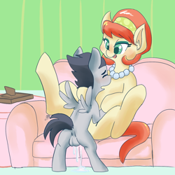 Size: 1000x1000 | Tagged: explicit, artist:mt, oc, age difference, balls, canon x oc, colt, cum, duo, duo male and female, earth pony, female, foal, foalcon, g4, implied sex, imported from derpibooru, male, mare, mare on colt, pegasus, pony, rumble, straight, straight shota