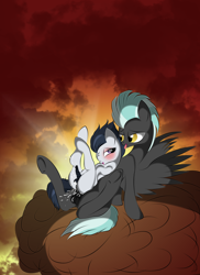 Size: 1280x1759 | Tagged: explicit, artist:v-d-k, age difference, anal, anal creampie, anal orgasm, balls, bent spoon position, blushing, brother, brothers, cloud, colt, creampie, cum, cum while penetrated, cumming, cute, cute porn, foal, foalcon, g4, gay, genitals, hands free, horsecock, imported from derpibooru, incest, larger male, male, nudity, older male, orgasm, orgasm cumshot, pegasus, penis, pony, pony on pony action, rumble, sex, ship:rumblelane, sibling incest, siblings, simultaneous orgasm, size difference, smaller male, spread legs, spreading, stallion, stallion on colt, thunderlane, younger male