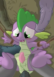 Size: 564x791 | Tagged: explicit, grimdark, artist:fuf, spike, and then spike was gay, anus, dicks everywhere, dragon, foalcon, g4, gang rape, gangbang, gay, group sex, imported from derpibooru, male, male on male rape, nudity, orgy, penis, rape, sex, size difference