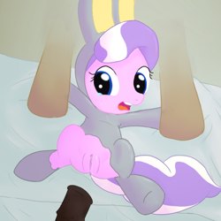 Size: 500x500 | Tagged: explicit, grimdark, artist:numel, diamond tiara, bunny costume, clothes, earth pony, female, filthy rich, foalcon, g4, imported from derpibooru, incest, male, on back, pony, punishment, rape, size difference, straight, torn clothes, wardrobe malfunction