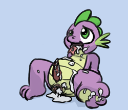 Size: 1072x928 | Tagged: explicit, artist:ozharem, spike, anus, cum, dragon, foalcon, g4, gaping, gaping anus, gay, imported from derpibooru, male, nudity