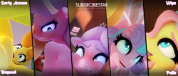 Size: 2800x1194 | Tagged: suggestive, artist:snuddy, diamond tiara, fluttershy, princess flurry heart, 3d, advertisement, age difference, ahegao, alicorn, anthro, ass, back, backwards ballcap, banned from derpibooru, baseball cap, blender, blushing, butt, cakecest, cap, carrot cake, carrotpumpkin, collage, dialogue, earth pony, eyebrows, eyes rolling back, father and child, father and daughter, female, floppy ears, flurryburst, frown, gritted teeth, hat, imported from twibooru, incest, lolicon, looking down, looking up, male, mating press, on back, open mouth, open smile, pegasus, prone, pumpkin cake, shipping, size difference, straight, sunburst, tongue out, underage, unicorn
