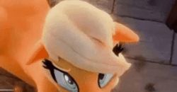 Size: 390x204 | Tagged: questionable, artist:snuddy, applejack, 3d, animated, anthro, banned from derpibooru, blender, cropped porn, earth pony, female, imported from twibooru, lolicon, looking at you, looking up, looking up at you, no sound, preview, underage, younger