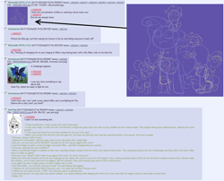 Size: 1396x1128 | Tagged: explicit, artist:smudge proof, apple bloom, babs seed, princess luna, scootaloo, sweetie belle, oc, oc:milky way, oc:thunder ring, /mlp/, 4chan, 4chan screencap, armor, big crotchboobs, canon x oc, commission, crotchboob expansion, crotchboobs, cutie mark crusaders, delicious flat crotch, dolan, female, foalcon, g4, gay, greentext, huge crotchboobs, imported from derpibooru, impossibly large crotchboobs, lactation, male, mare, milk, nipples, nudity, pipsqueak, pony, tag-a-long, text, thin mint
