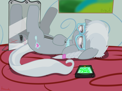 Size: 1500x1125 | Tagged: explicit, artist:tiarawhy, silver spoon, female, foalcon, g4, imported from derpibooru, nudity, show accurate, show accurate porn, spanking, vagina