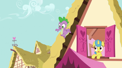 Size: 1280x720 | Tagged: explicit, spike, artist needed, dragon, edit, foalcon, g4, imported from derpibooru, lemon hearts, my little pony: friendship is magic, nudity, penis, spike at your service