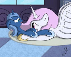 Size: 1350x1080 | Tagged: questionable, artist:clutterdrop, princess celestia, princess luna, alicorn, cewestia, cunnilingus, cute, female, filly, foal, foalcon, g4, imported from derpibooru, incest, lesbian, mare on filly, oral, pony, ship:princest, softcore, woona, younger