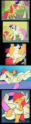 Size: 1200x4700 | Tagged: explicit, artist:lamia, artist:vixyhooves, oc, oc:vixy hooves, anus, bons away, comic, cookie, cunnilingus, earth pony, female, foalcon, g4, hoofing, imported from derpibooru, lesbian, macro, mare on filly, pegasus, pony, size difference, vagina